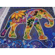 Charts on artistic canvas Indian elephant