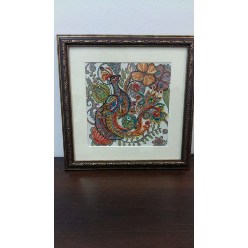 Charts on artistic canvas Fairy tale bird