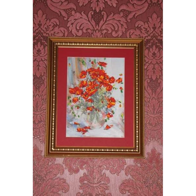 Main Bead Embroidery Kit Poppies