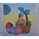 Charts on artistic canvas Easter Basket