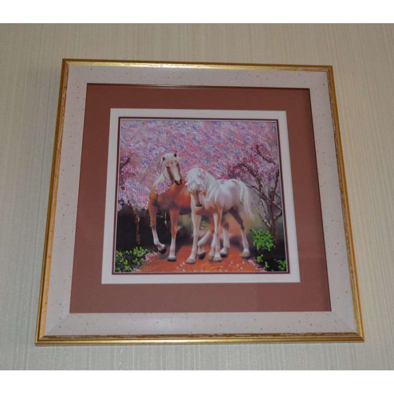 Charts on artistic canvas Horses In Love