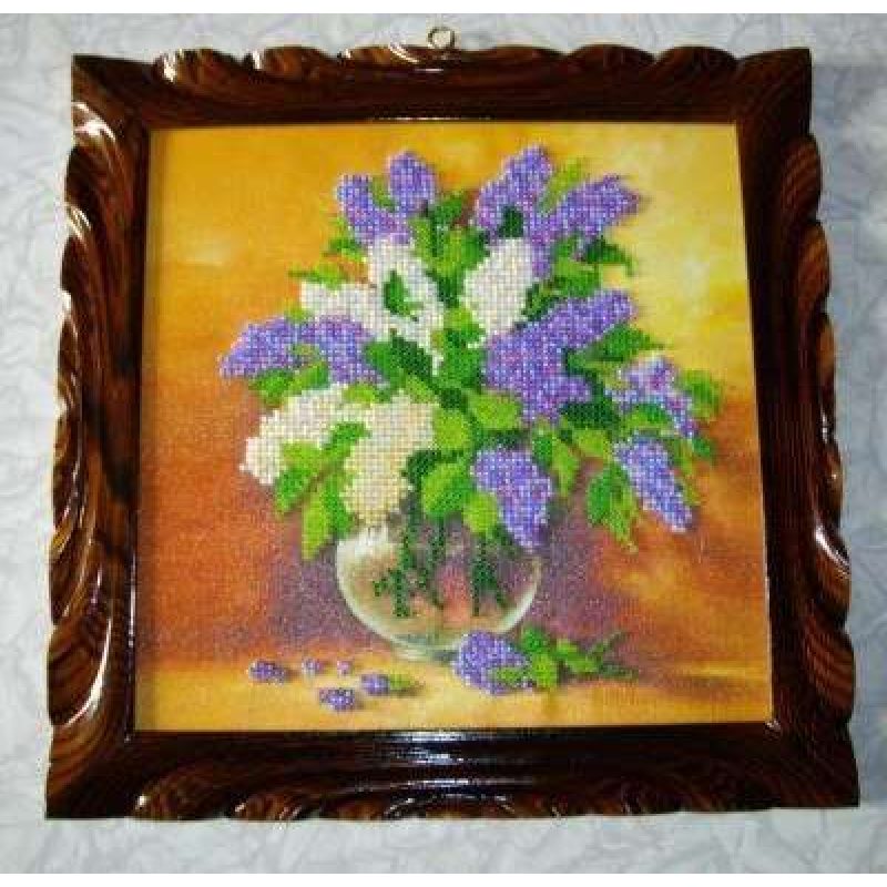 Charts on artistic canvas Lilac