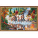 Main Bead Embroidery Kit Seven horses
