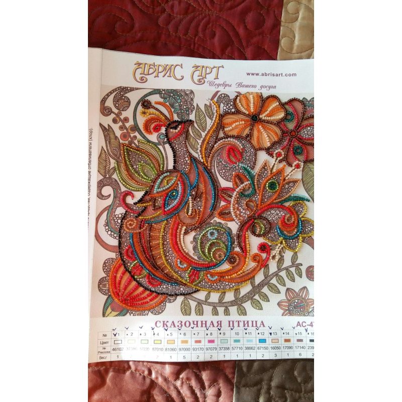Charts on artistic canvas Fairy tale bird