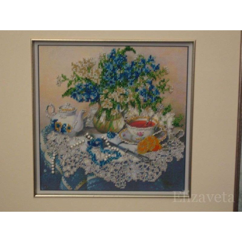 Main Bead Embroidery Kit Forget-me-nots