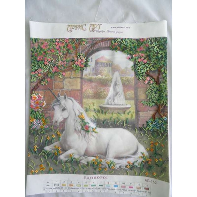 Charts on artistic canvas Unicorn