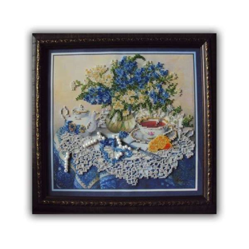 Main Bead Embroidery Kit Forget-me-nots