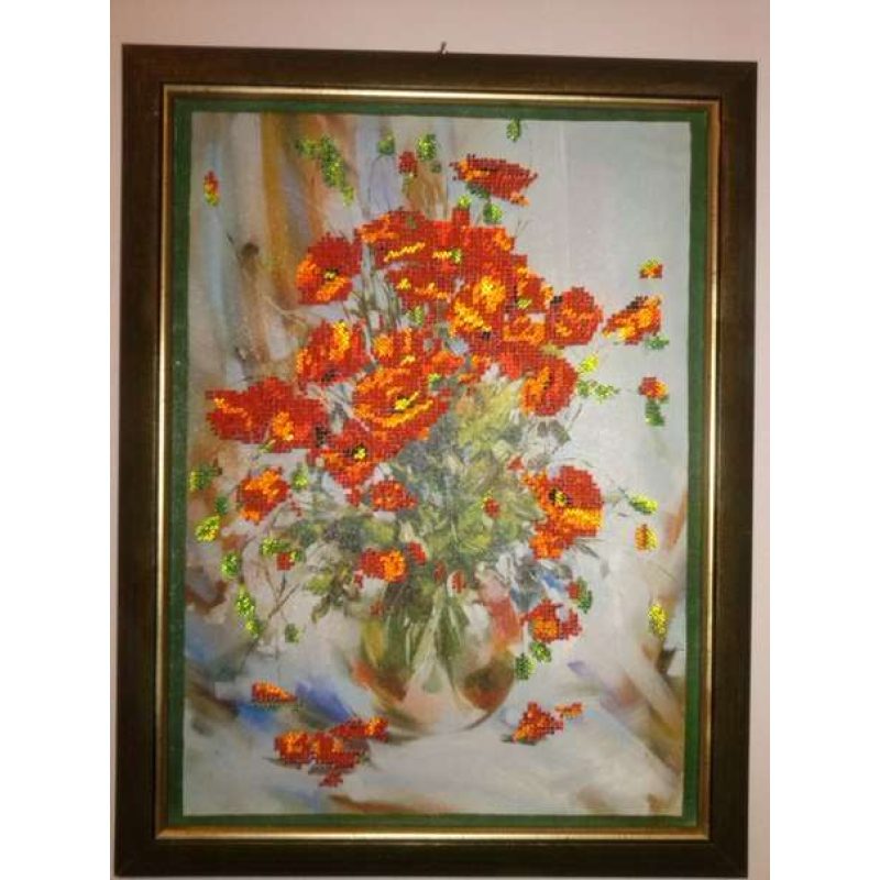 Main Bead Embroidery Kit Poppies