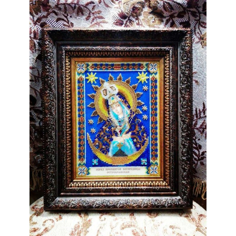Icon's charts on artistic canvas Icon of the Mother of God «Ostrobramskaya»