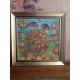 Charts on artistic canvas Sea turtle