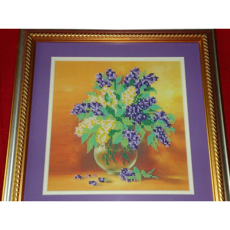 Charts on artistic canvas Lilac