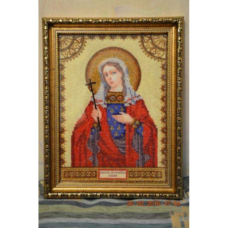 Icon's charts on artistic canvas St. Lydia