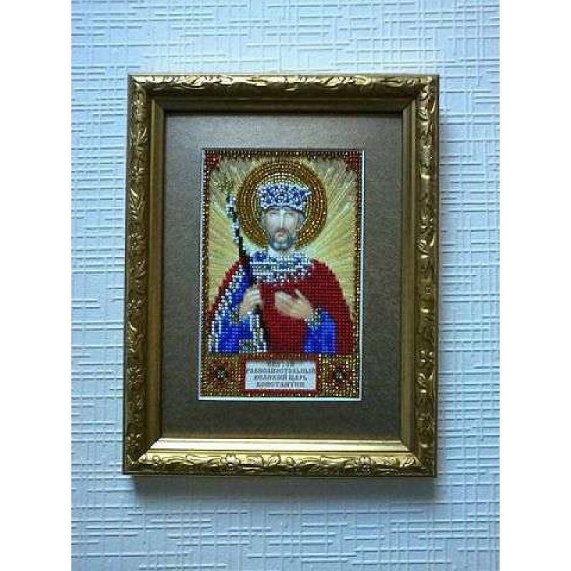 St.Icons Mini Bead embroidery kits St. Constantine
