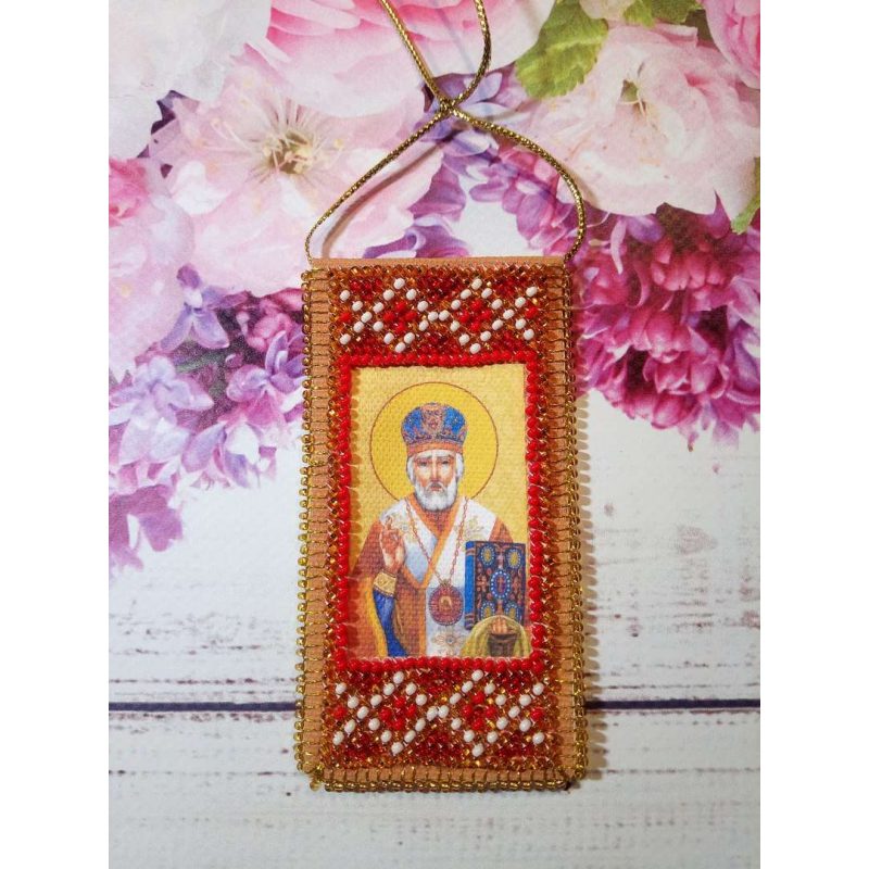 Talisman bead embroidery kits Prayer to Nicholas the Wonderworker