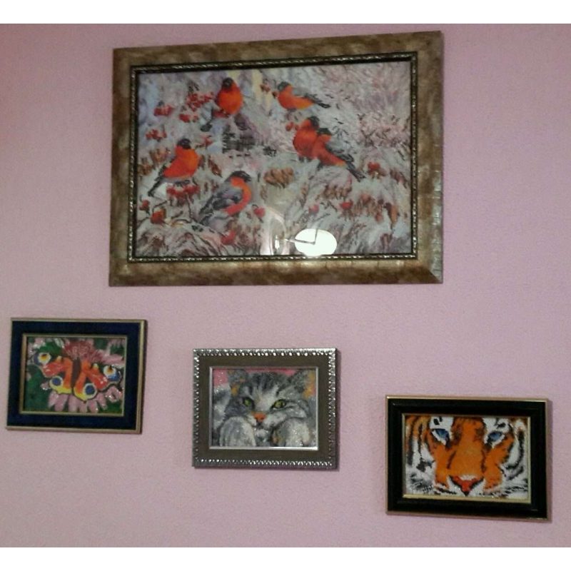 Main Bead Embroidery Kit Bullfinches