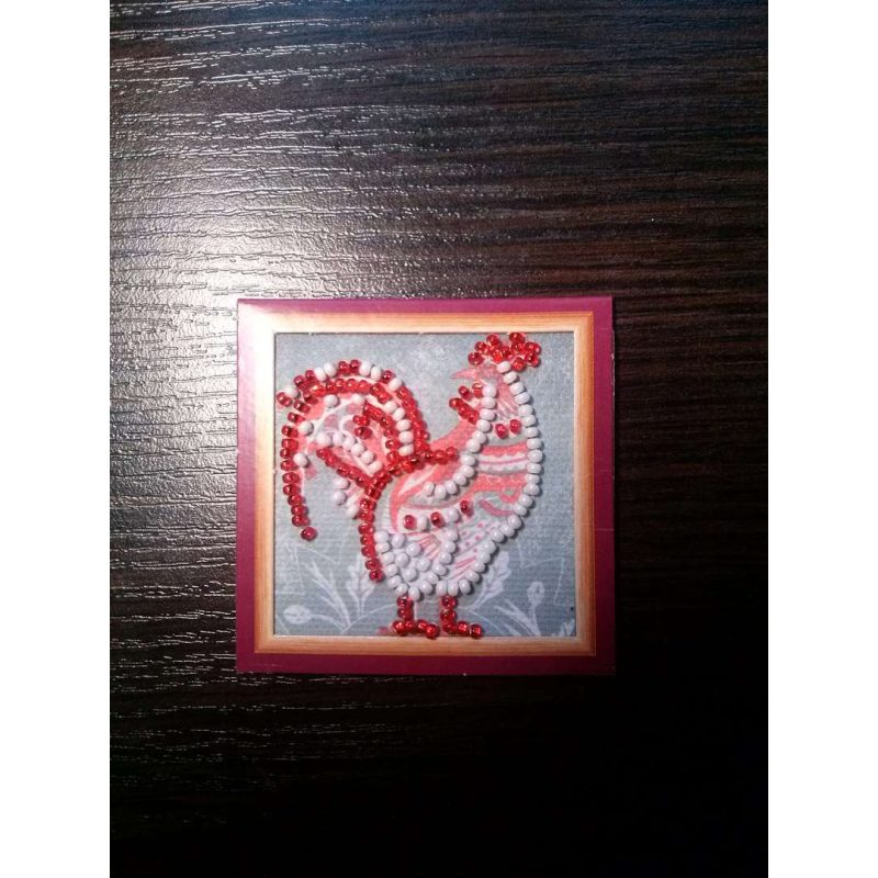 Mini Magnets Bead embroidery kit Master of the yard