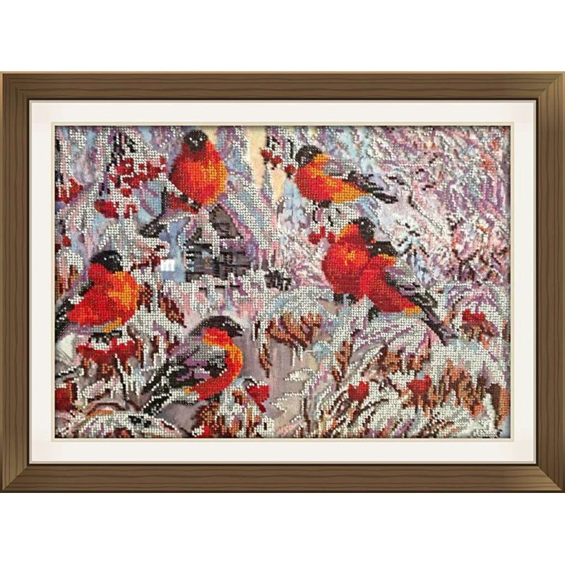Main Bead Embroidery Kit Bullfinches