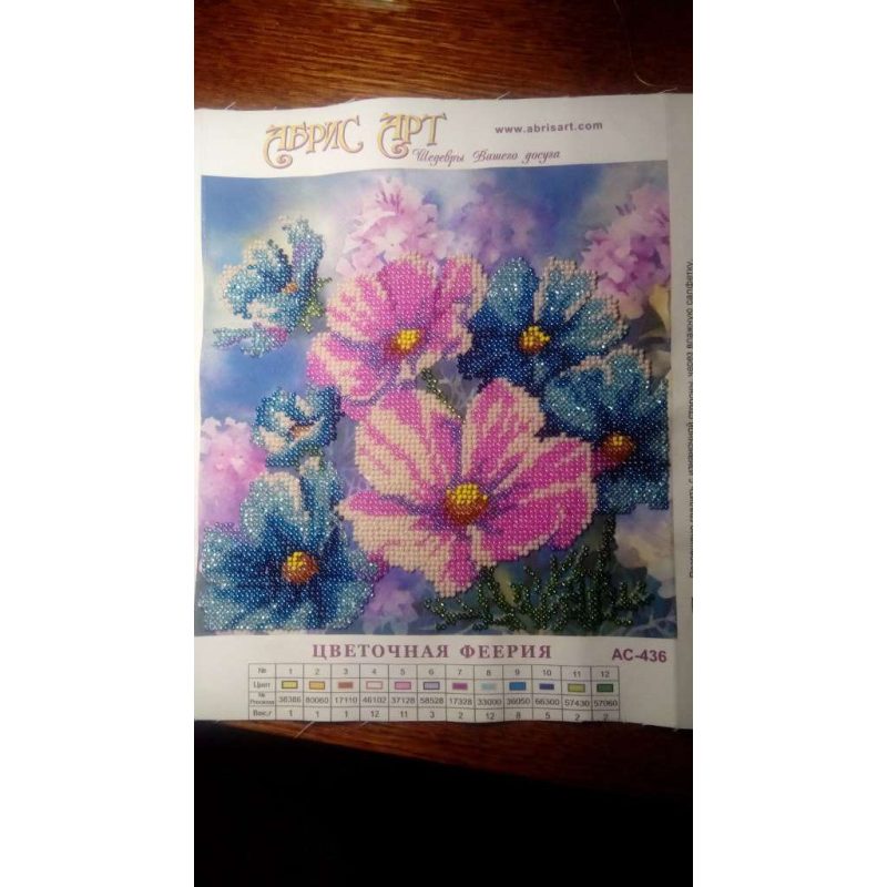 Charts on artistic canvas Flower extravaganza