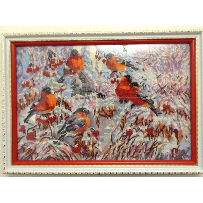 Main Bead Embroidery Kit Bullfinches