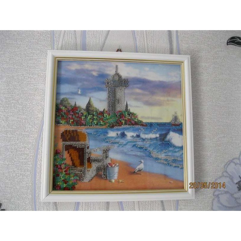 Charts on artistic canvas Lighthouse