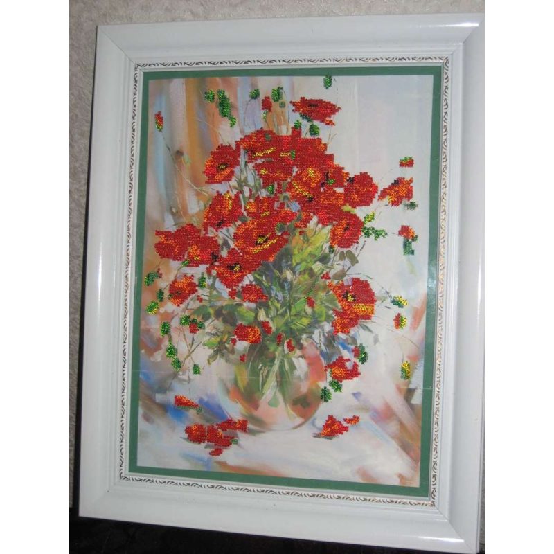 Main Bead Embroidery Kit Poppies