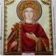 Icon's charts on artistic canvas St. Irene