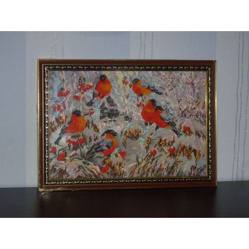Main Bead Embroidery Kit Bullfinches
