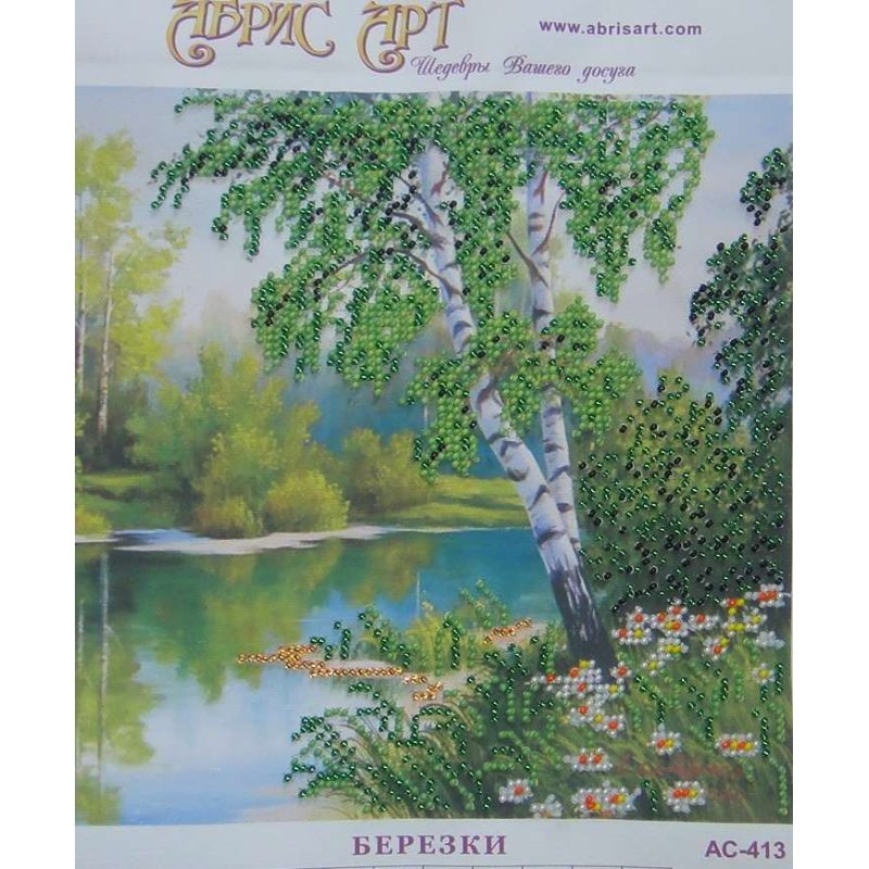 Charts on artistic canvas Birches