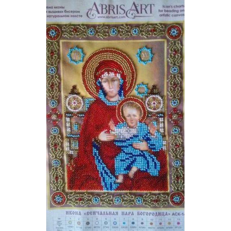 Icon's charts on artistic canvas Wedding Icon – The Holy Mother of God