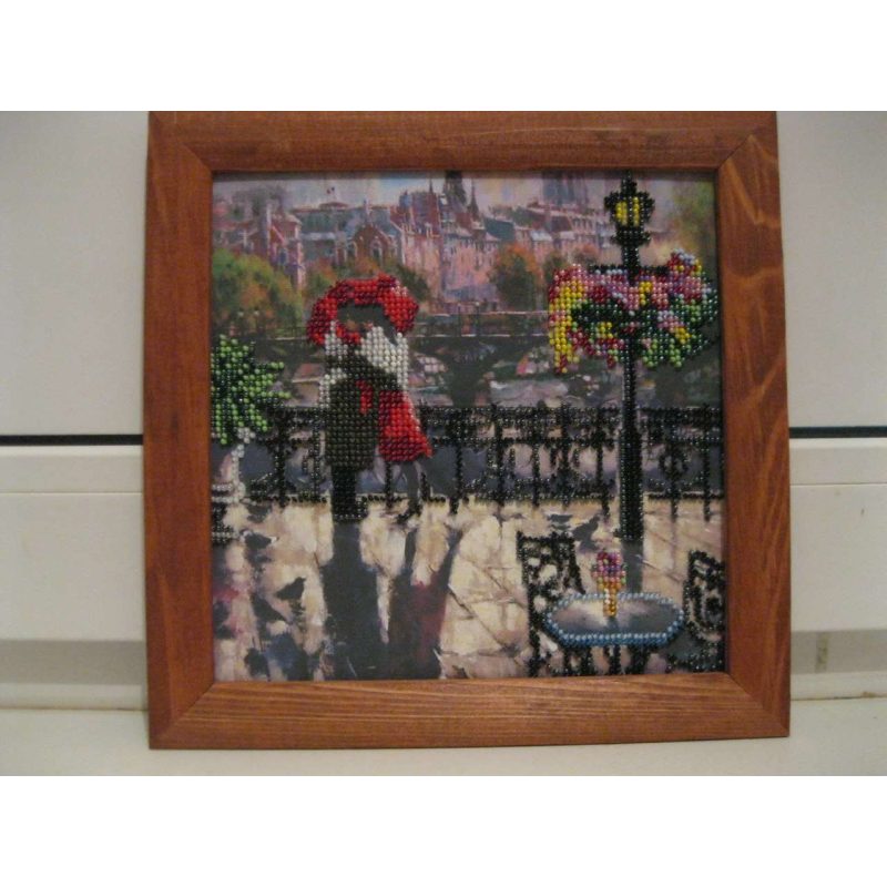 Charts on artistic canvas Embrace Paris