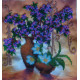 Charts on artistic canvas Spring Flowers