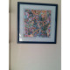 Charts on artistic canvas Сamomiles and coffee