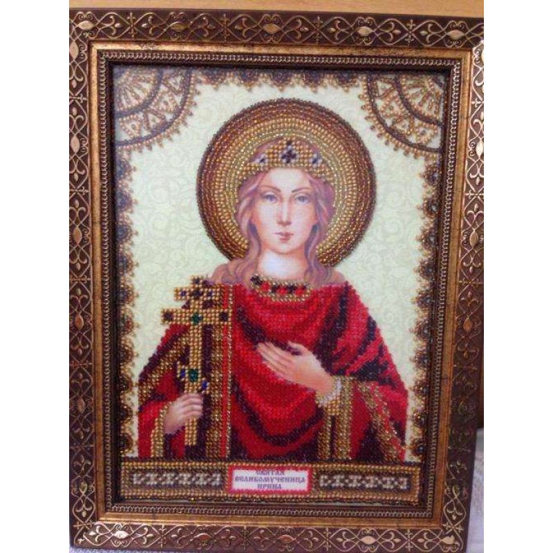 Icon's charts on artistic canvas St. Irene