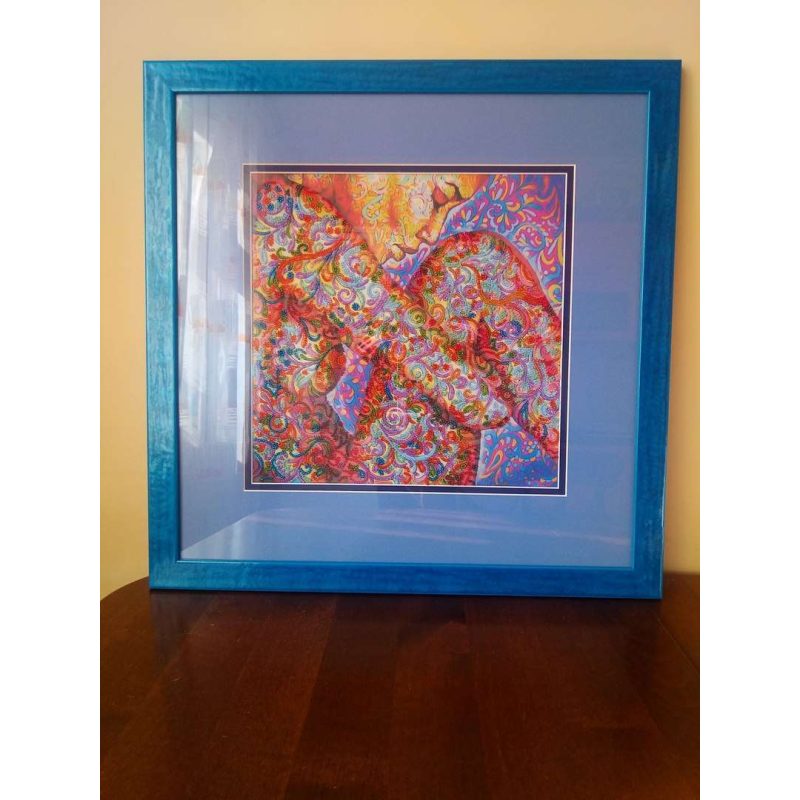 Charts on artistic canvas Color mehendi