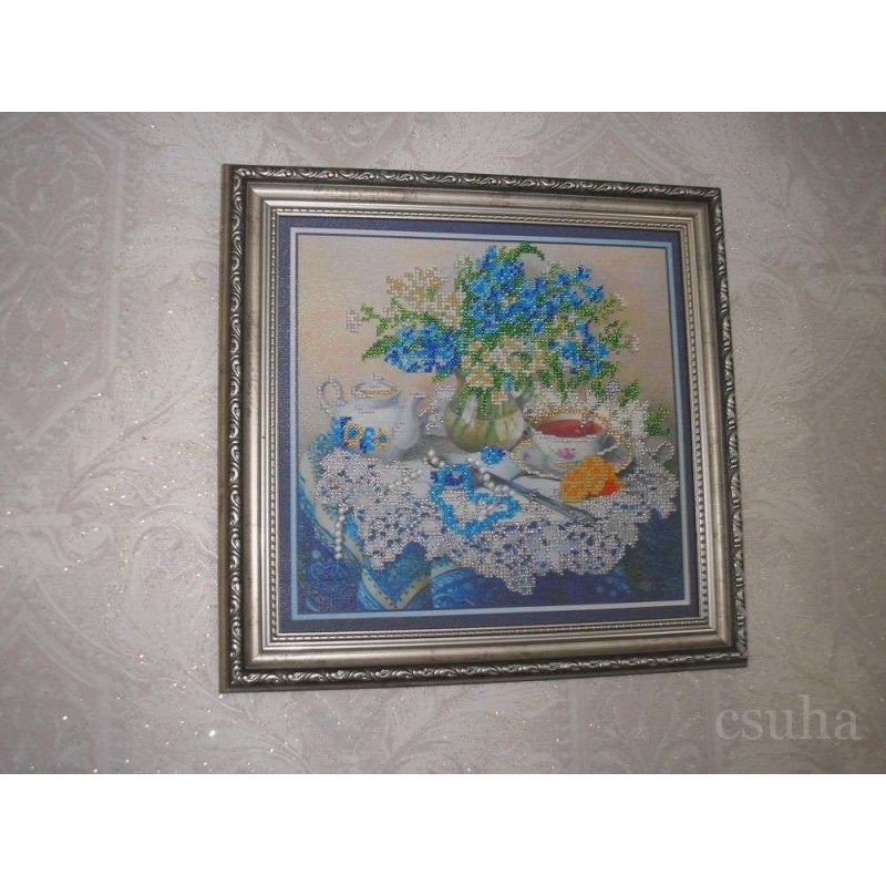 Main Bead Embroidery Kit Forget-me-nots