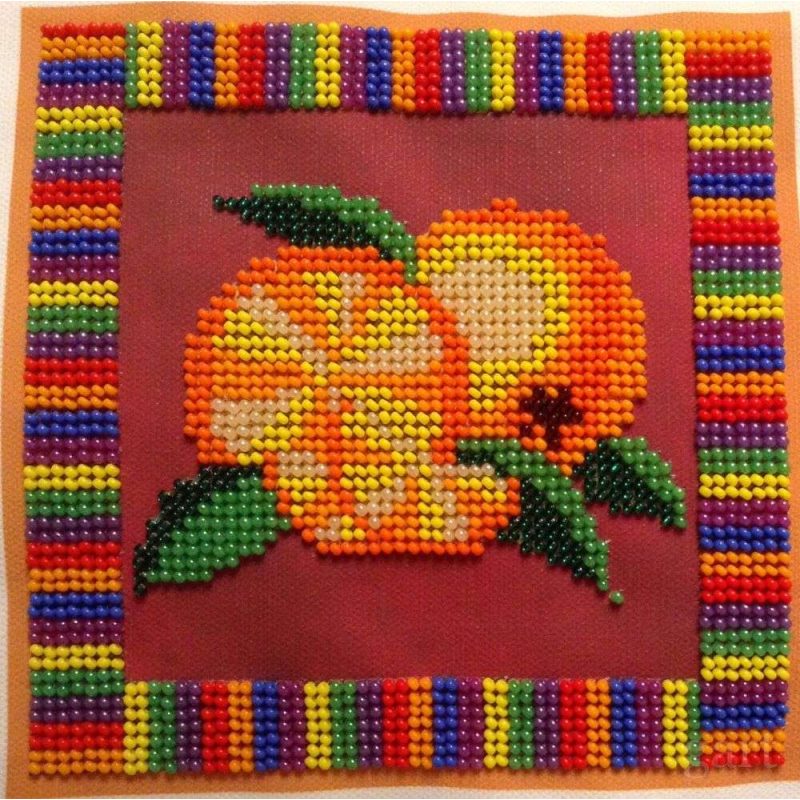 Main Bead Embroidery Kit Orange
