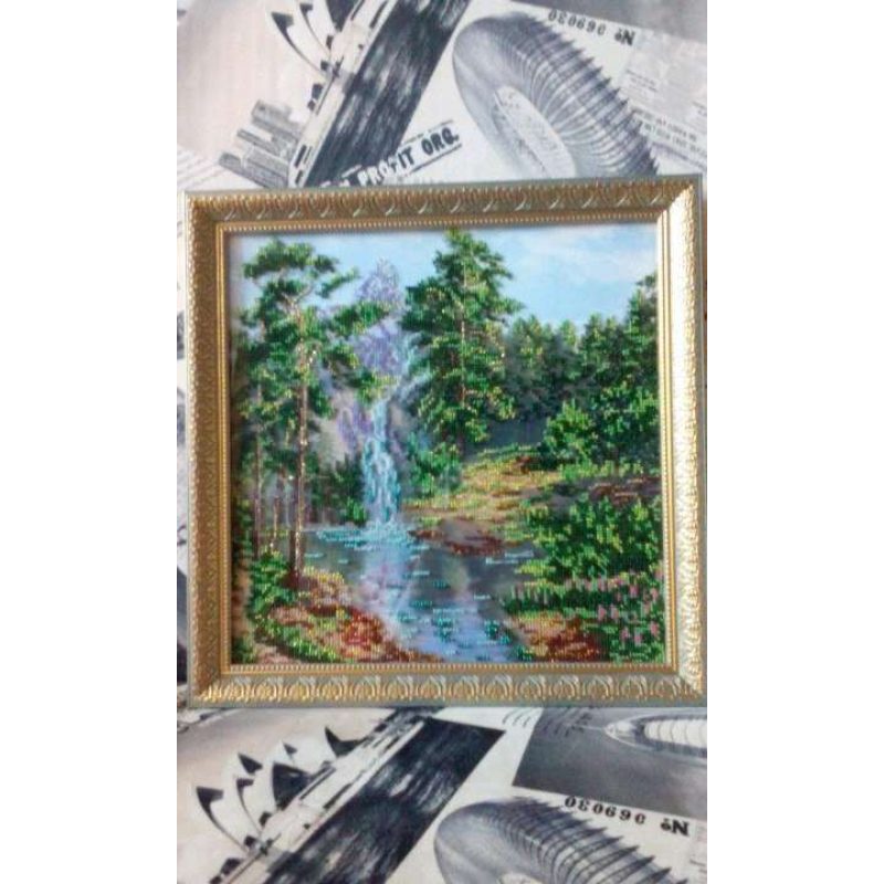 Main Bead Embroidery Kit Mountain waterfall