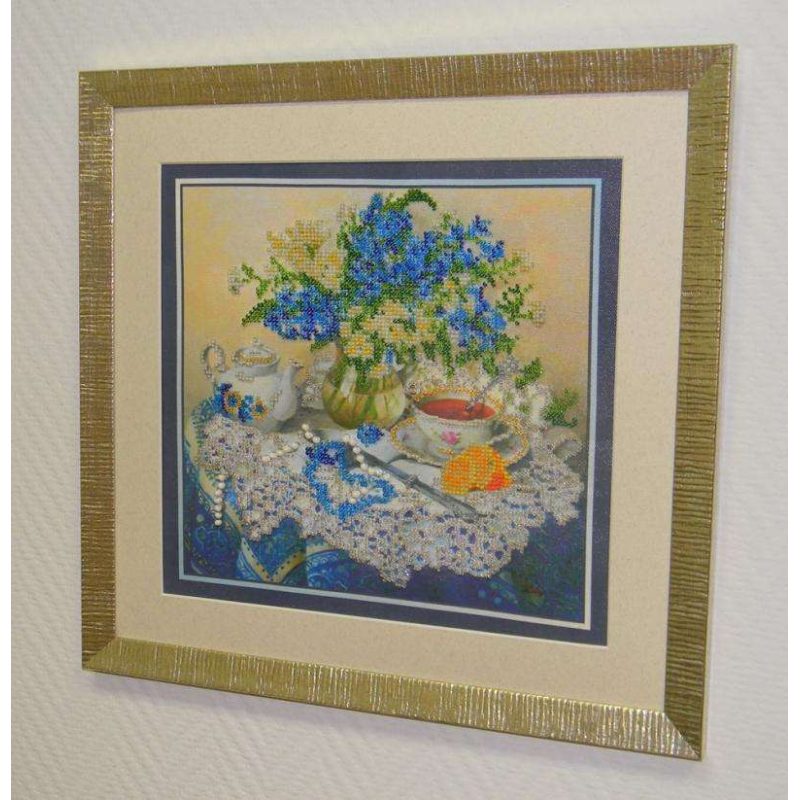 Main Bead Embroidery Kit Forget-me-nots