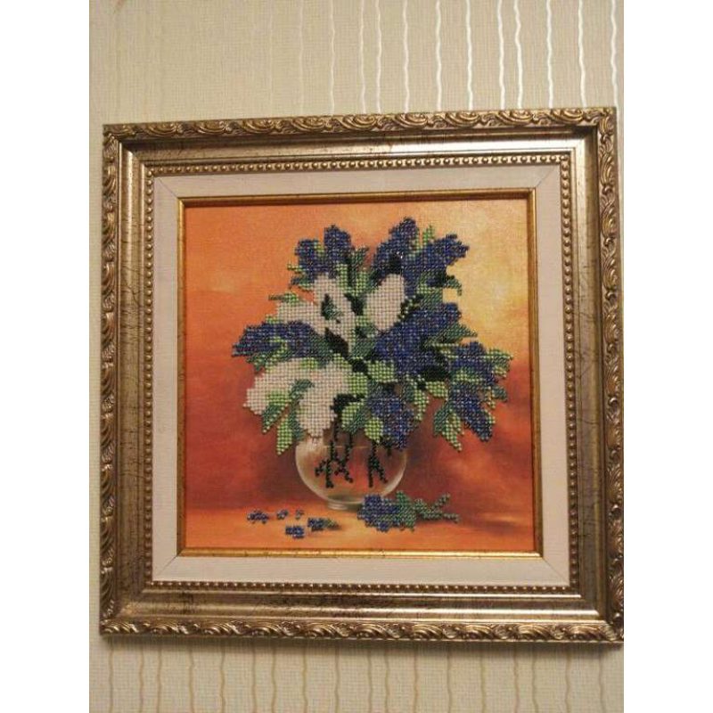 Charts on artistic canvas Lilac