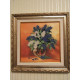 Charts on artistic canvas Lilac