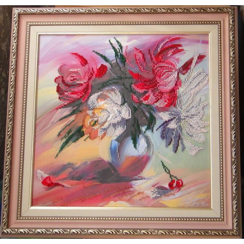 Charts on artistic canvas Picturesque peonies