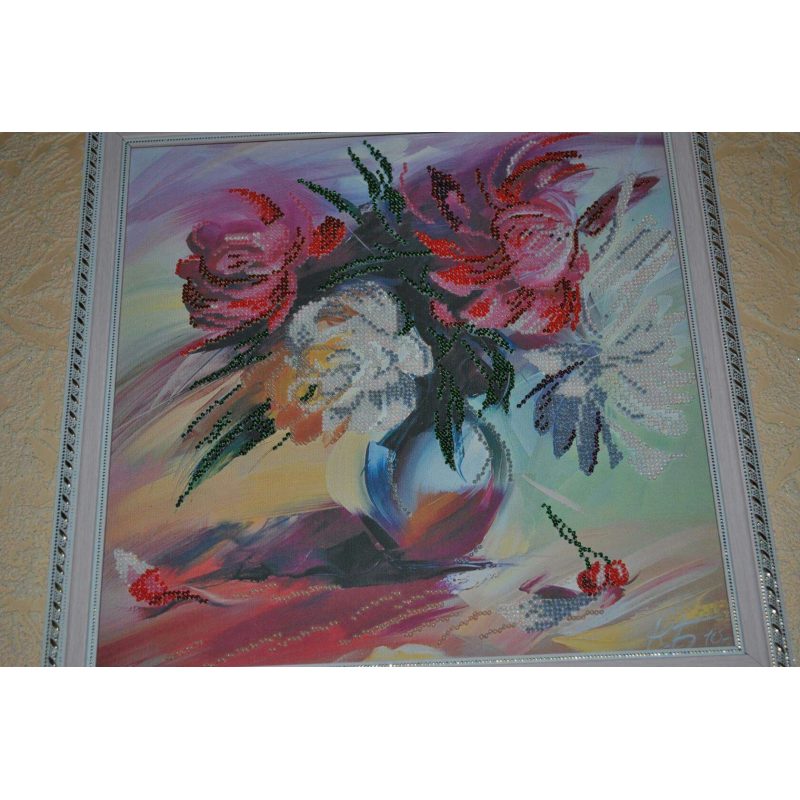 Charts on artistic canvas Picturesque peonies
