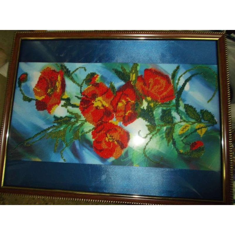 Main Bead Embroidery Kit Poppy dawn