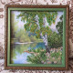 Charts on artistic canvas Birches