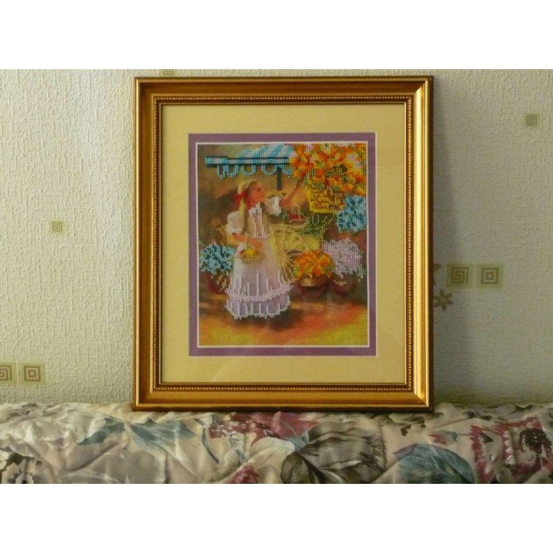 Main Bead Embroidery Kit The little flower girl
