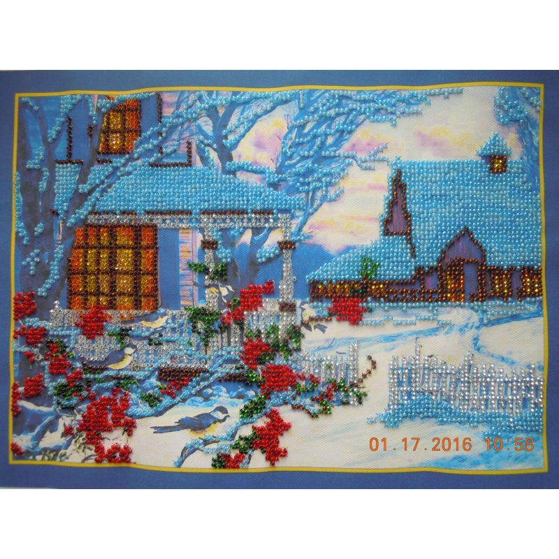 Main Bead Embroidery Kit Winter evening