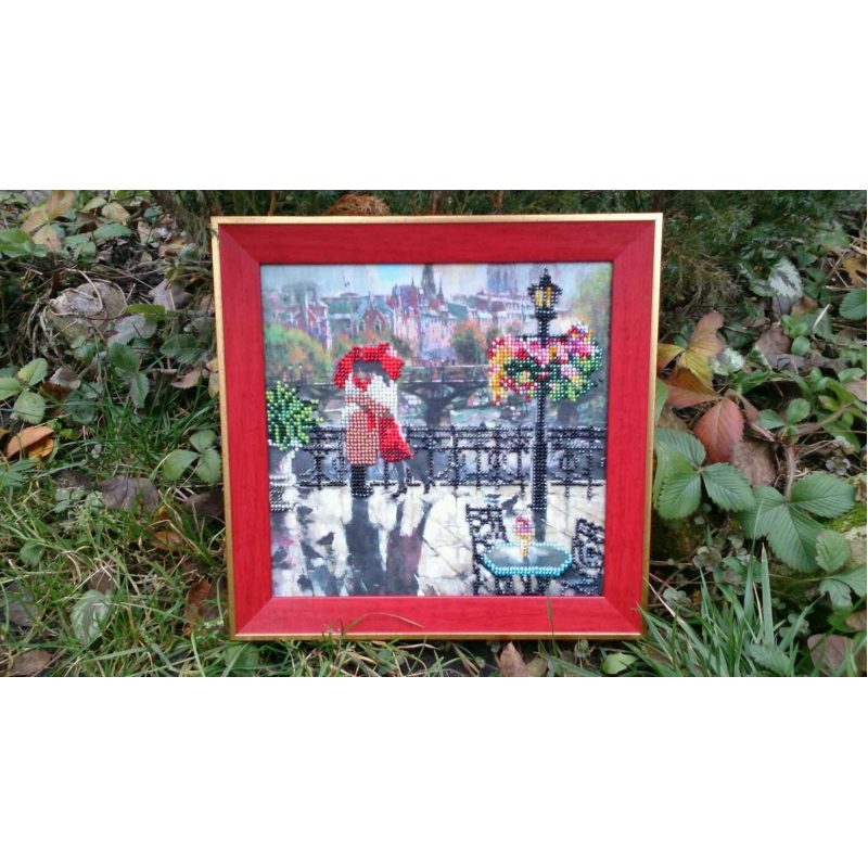 Charts on artistic canvas Embrace Paris