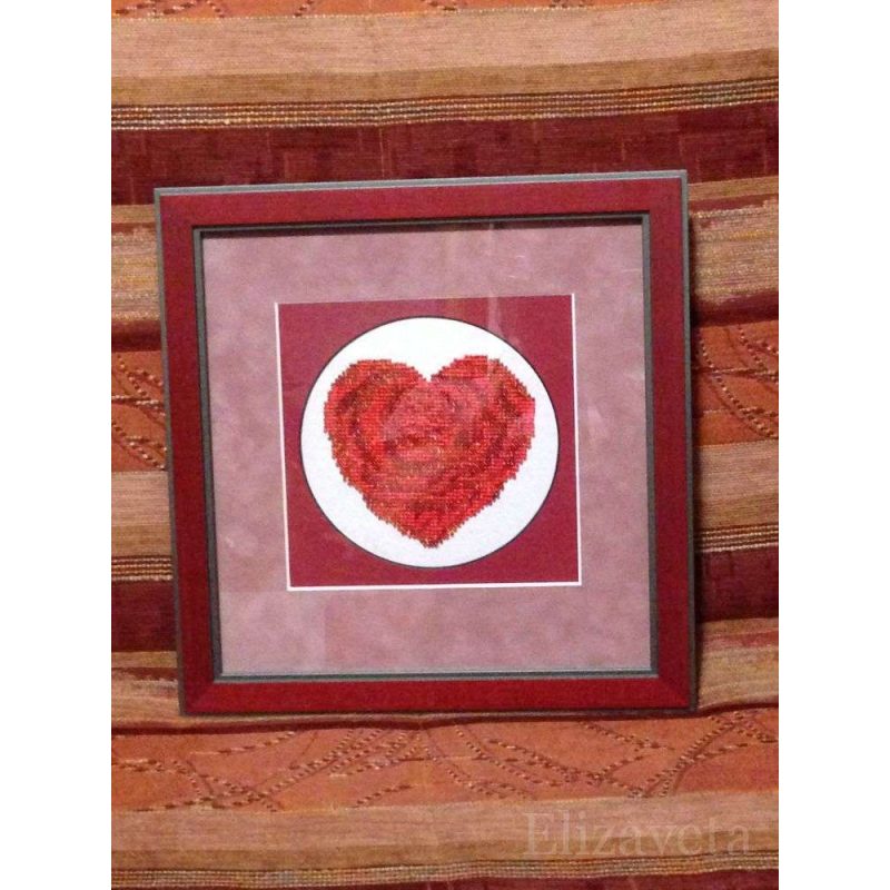 Mini Bead embroidery kit Heart