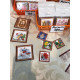 Mini Magnets Bead embroidery kit Kettle on blue