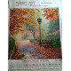 Charts on artistic canvas Tansparent autumn